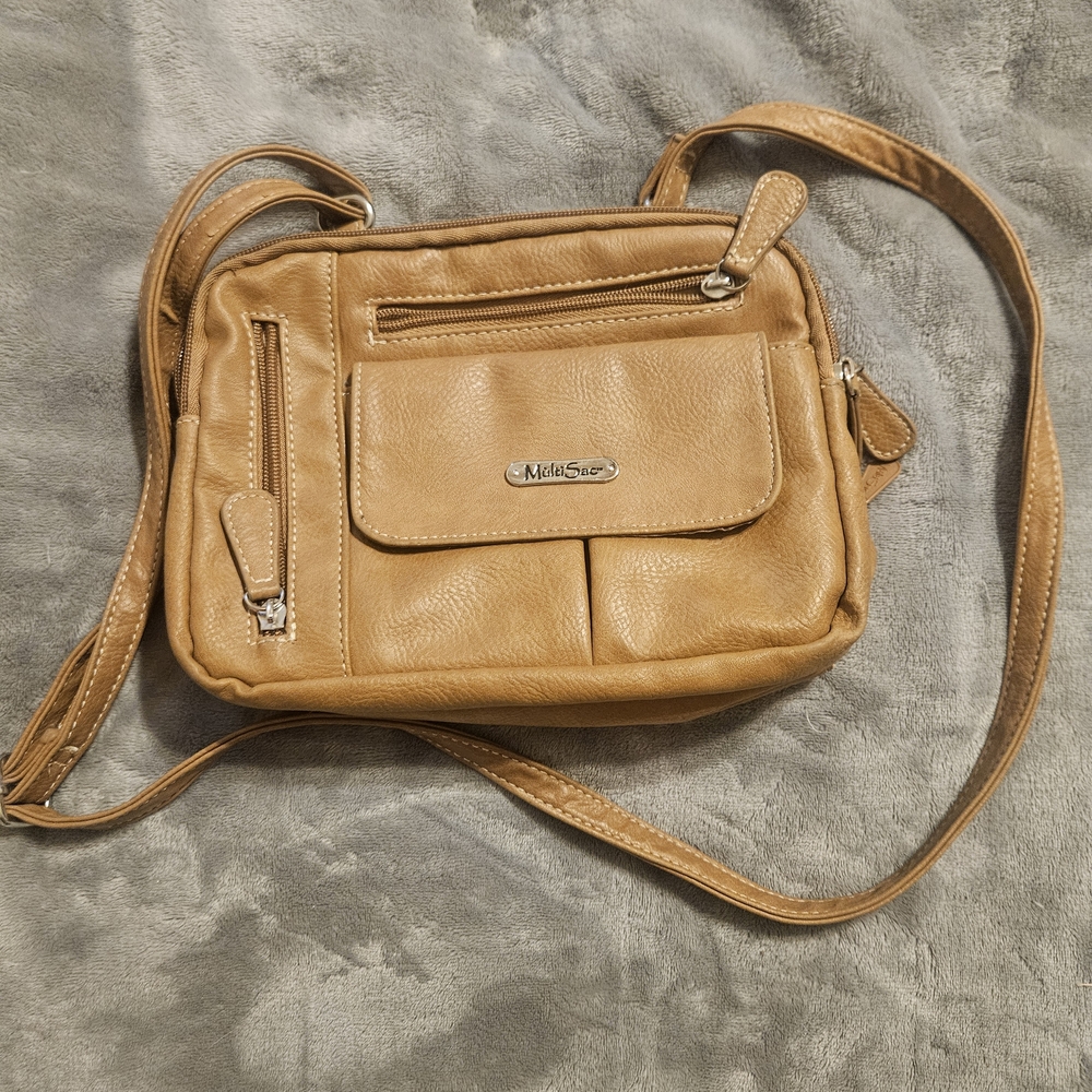 Tan Leather Crossbody Bag